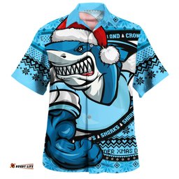 Amazing Aussie Cronulla Sutherland Sharks Ugly Knit Style For Christmas Game Fans Hawaiian Shirt