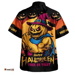 Amazing Aussie Brisbane Lions Dark Pumpkin Halloween Spirit Hawaiian Shirt