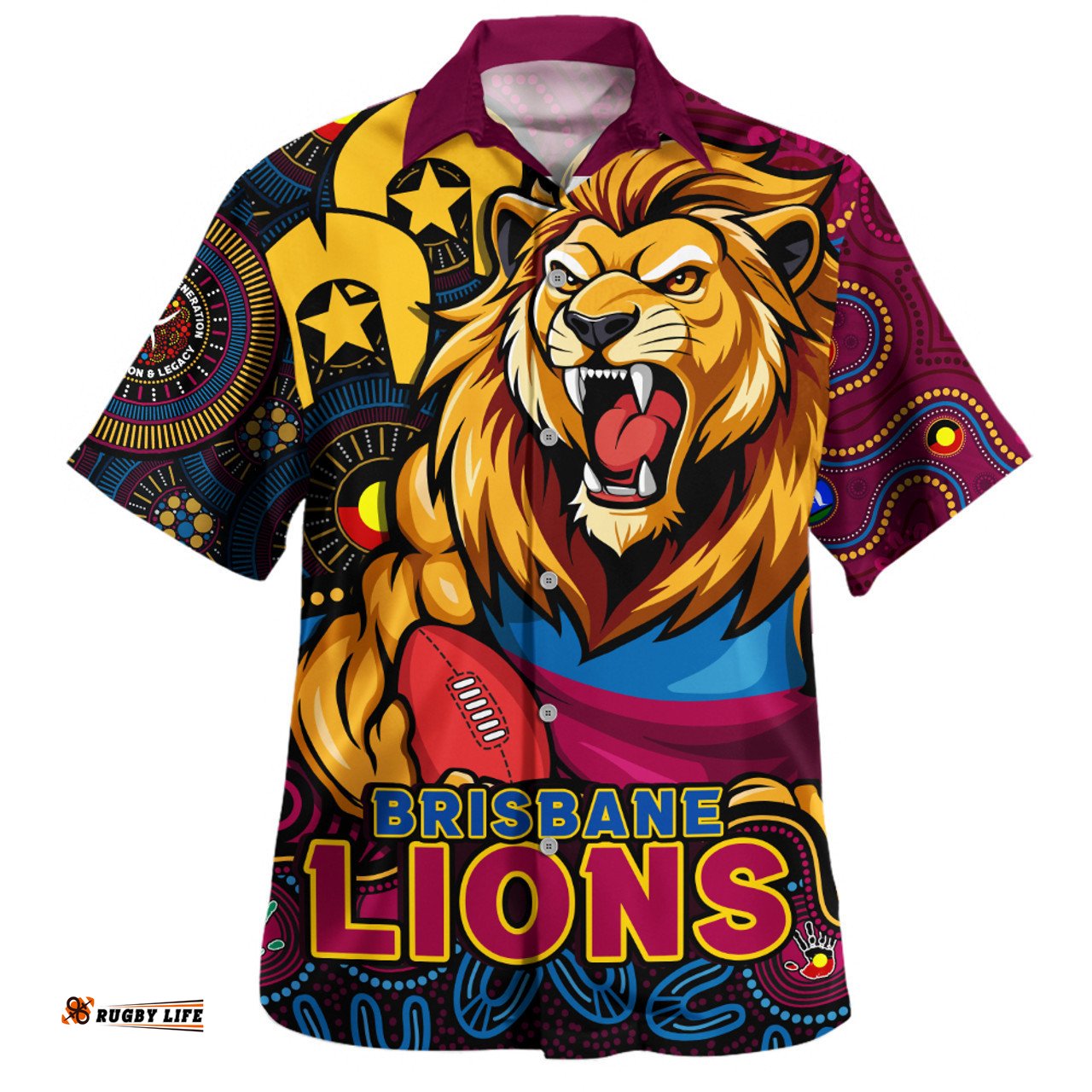 Amazing Aussie Brisbane Lions NAIDOC Spirit Of Country Hawaiian Shirt