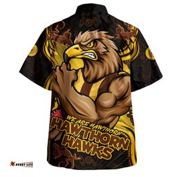 Amazing Aussie Hawthorn Spirit Warriors Of The Game Hawaiian Shirt