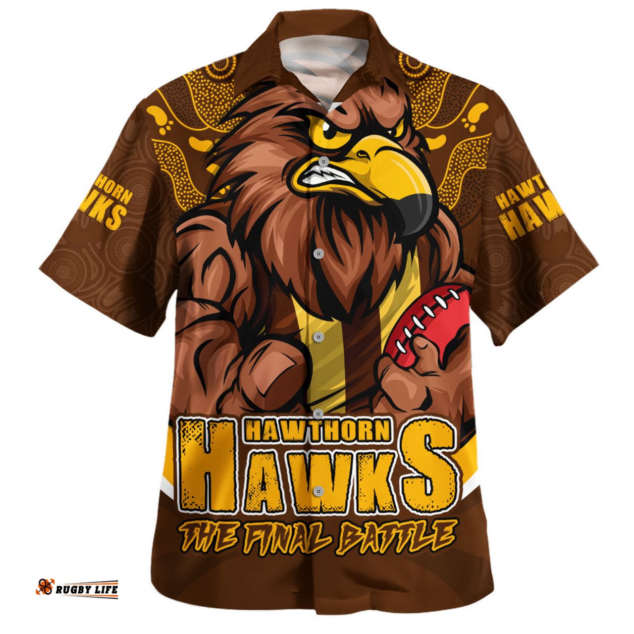 Amazing Aussie Hawthorn Final Clash Battle Edition Hawaiian Shirt