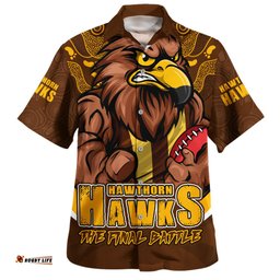 Amazing Aussie Hawthorn Final Clash Battle Edition Hawaiian Shirt
