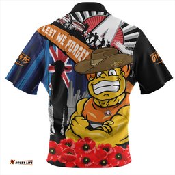 Amazing Aussie GWS GIANTS Anzac Day Honor United In Spirit Hawaiian Shirt