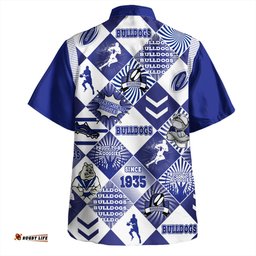 Amazing Aussie Canterbury Bankstown Bulldogs Argyle Patterns Style Tough Fan Rugby For Life Hawaiian Shirt