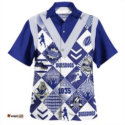 Amazing Aussie Canterbury Bankstown Bulldogs Argyle Patterns Style Tough Fan Rugby For Life Hawaiian Shirt