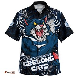 Amazing Aussie Geelong Cats Spirit Warriors Of The Game Hawaiian Shirt