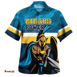 Amazing Aussie Gold Coast Titans Custom I Hate Being This Awesome But Gold Coast Titans Hawaiian Shirt