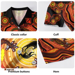 Amazing Aussie Indigenous Australian Aboriginal Gecko Dreaming Spirit Circle Edition Hawaiian Shirt