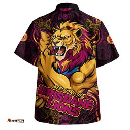 Amazing Aussie Brisbane Lions Spirit Warriors Of The Game Hawaiian Shirt