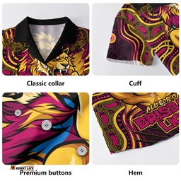 Amazing Aussie Brisbane Lions Spirit Warriors Of The Game Hawaiian Shirt