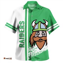 Amazing Aussie Canberra Raiders Canberra Raiders Mascot Quater Style Hawaiian Shirt