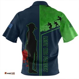 Amazing Aussie Canberra Raiders Anzac Day Lest We Forget Poppy Hawaiian Shirt