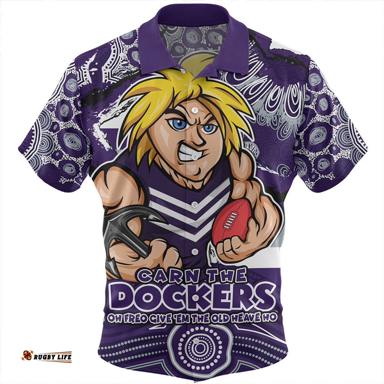 Amazing Aussie Fremantle Blazing Spirit Of Victory Hawaiian Shirt