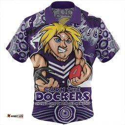 Amazing Aussie Fremantle Blazing Spirit Of Victory Hawaiian Shirt