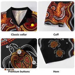 Amazing Aussie Indigenous Australian Aboriginal Hand Of The Land Heart Of The Sea Hawaiian Shirt