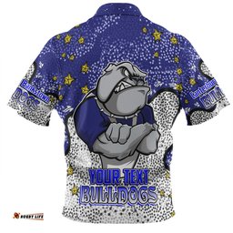 Amazing Aussie Canterbury Bankstown Bulldogs Custom Team With Dot And Star Patterns For Tough Fan Hawaiian Shirt