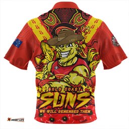Amazing Aussie Gold Coast SUNS Ripped Legacy Of The Game The ANZAC Spirit Lives On Hawaiian Shirt