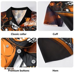 Amazing Aussie GWS GIANTS Halloween Night Reaper Zipper Hawaiian Shirt