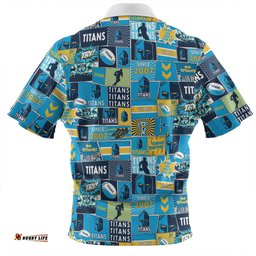 Amazing Aussie Gold Coast Titans Sport Team Of Us Die Hard Fan Supporters Comic Style Hawaiian Shirt