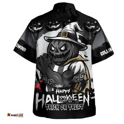 Amazing Aussie Collingwood Dark Pumpkin Halloween Spirit Hawaiian Shirt