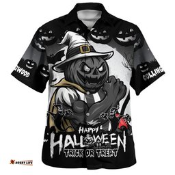 Amazing Aussie Collingwood Dark Pumpkin Halloween Spirit Hawaiian Shirt