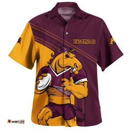 Amazing Aussie Brisbane Broncos Custom Team Of Us Die Hard Fan Supporters Hawaiian Shirt