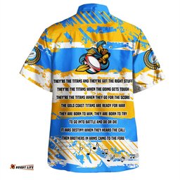 Amazing Aussie Gold Coast Titans Sport Theme Song Inspired Hawaiian Shirt