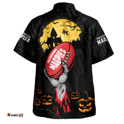 Amazing Aussie Collingwood Full Moon Fever Halloween Supporter Hawaiian Shirt