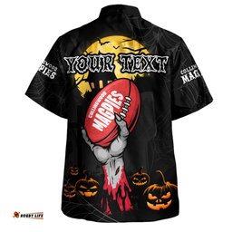 Amazing Aussie Collingwood Full Moon Fever Halloween Supporter Hawaiian Shirt
