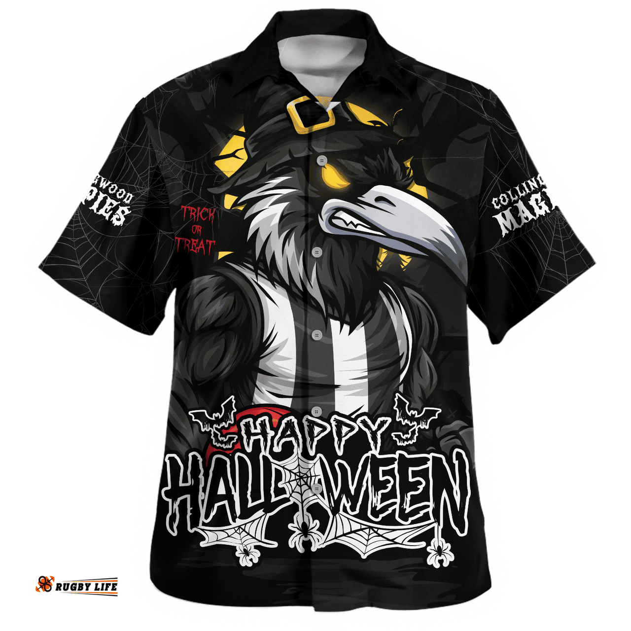 Amazing Aussie Collingwood Full Moon Fever Halloween Supporter Hawaiian Shirt