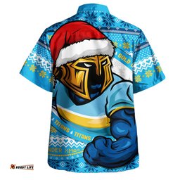 Amazing Aussie Gold Coast Titans Ugly Knit Style For Christmas Game Fans Hawaiian Shirt