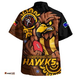 Amazing Aussie Hawthorn Power Through Generations NAIDOC Edition Hawaiian Shirt