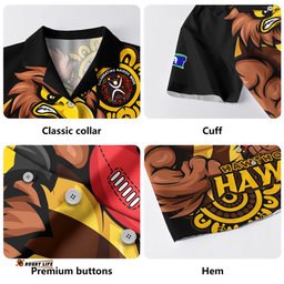 Amazing Aussie Hawthorn Power Through Generations NAIDOC Edition Hawaiian Shirt