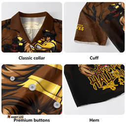 Amazing Aussie Hawthorn Full Moon Fever Halloween Supporter Hawaiian Shirt