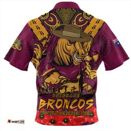 Amazing Aussie Brisbane Broncos Ripped Legacy Of The Game The ANZAC Spirit Lives On Hawaiian Shirt