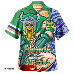 Amazing Aussie Canberra Raiders Grand Final A True Champion Will Fight Through Anything With Polynesian Patterns Hawaiian Shirt