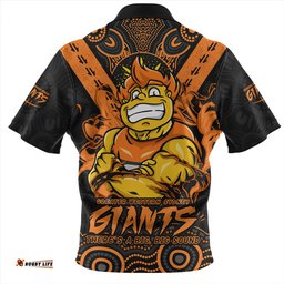 Amazing Aussie GWS GIANTS Ripped Legacy Of The Game Hawaiian Shirt