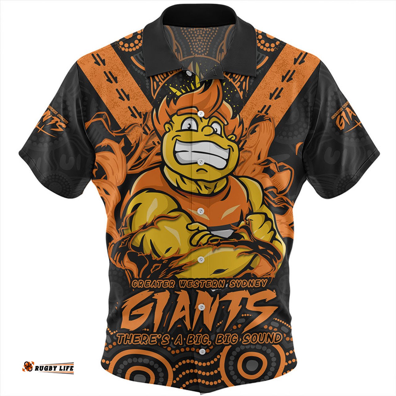 Amazing Aussie GWS GIANTS Ripped Legacy Of The Game Hawaiian Shirt