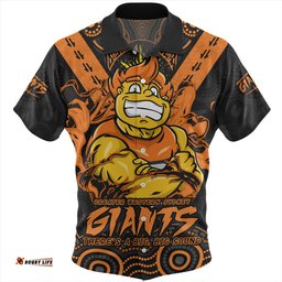Amazing Aussie GWS GIANTS Ripped Legacy Of The Game Hawaiian Shirt