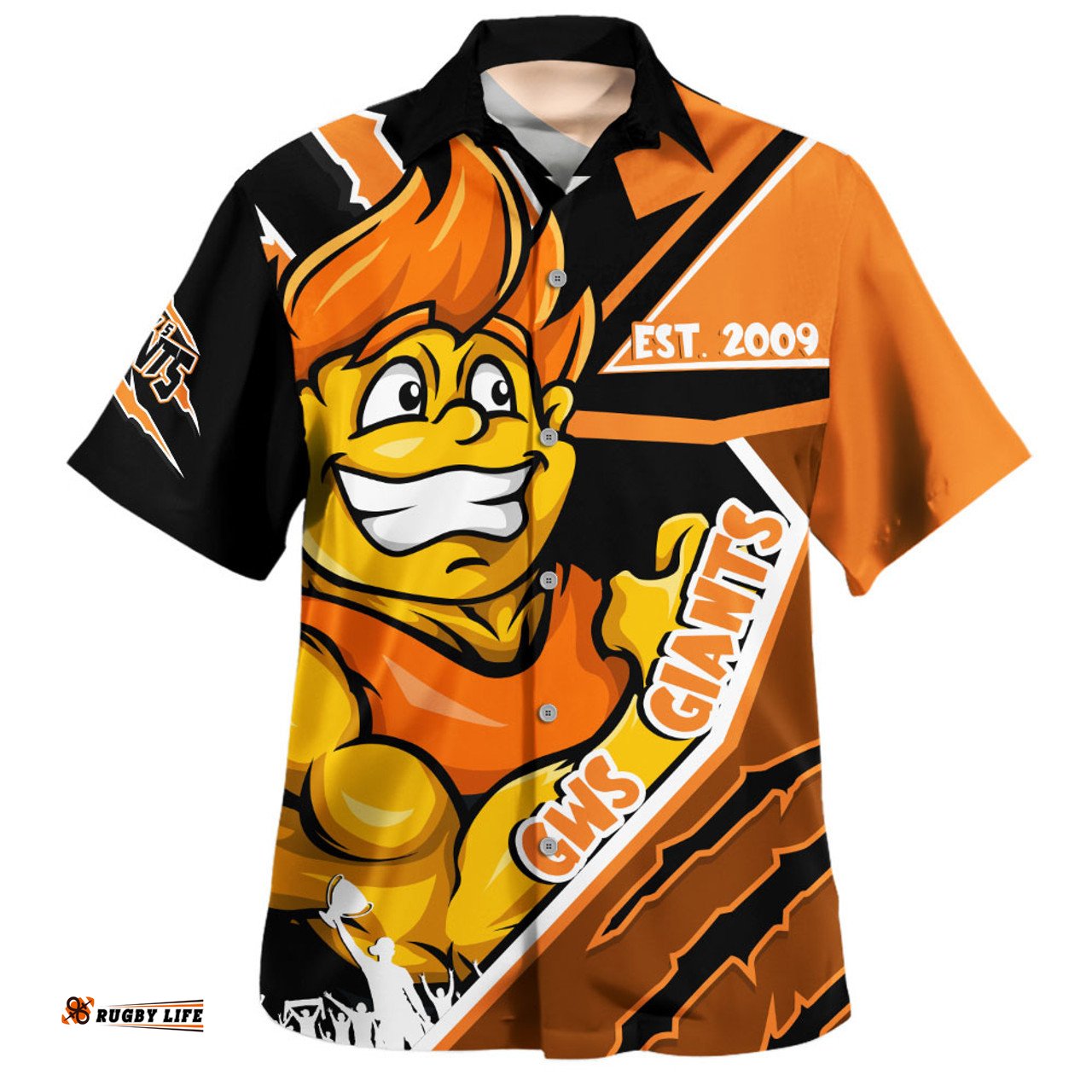 Amazing Aussie GWS GIANTS Battlefield Glory Gear Hawaiian Shirt