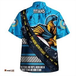 Amazing Aussie Gold Coast Titans Sport Theme Song For Rugby With Sporty Style Hawaiian Shirt