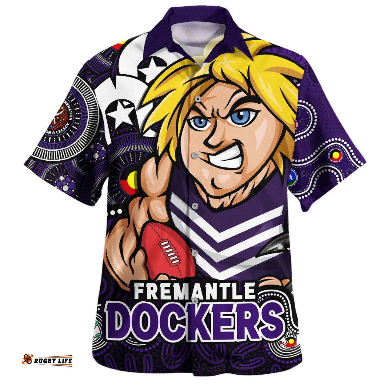 Amazing Aussie Fremantle NAIDOC Spirit Of Country Hawaiian Shirt