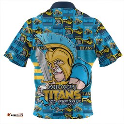 Amazing Aussie Gold Coast Titans Champion��������s Pride Comic Style Hawaiian Shirt