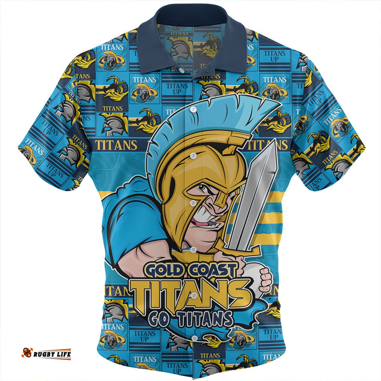 Amazing Aussie Gold Coast Titans Champion��������s Pride Comic Style Hawaiian Shirt