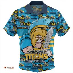 Amazing Aussie Gold Coast Titans Champion��������s Pride Comic Style Hawaiian Shirt