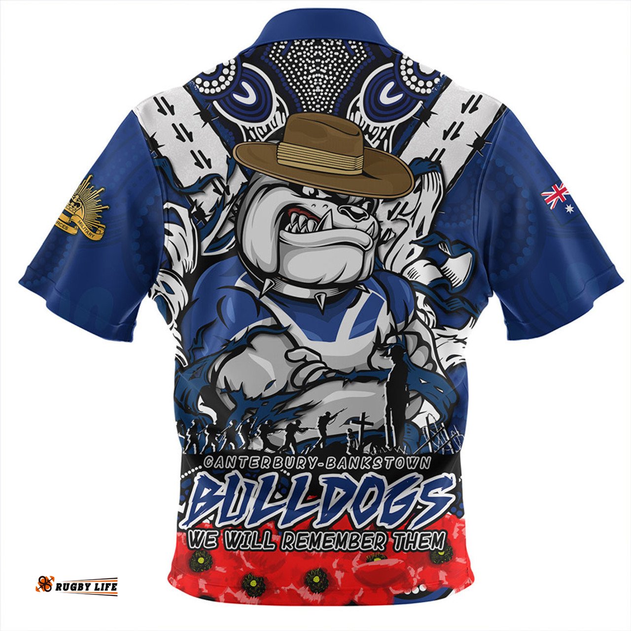 Amazing Aussie Canterbury Bankstown Bulldogs Ripped Legacy Of The Game The ANZAC Spirit Lives On Hawaiian Shirt