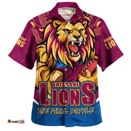 Amazing Aussie Brisbane Lions Final Clash Battle Edition Hawaiian Shirt