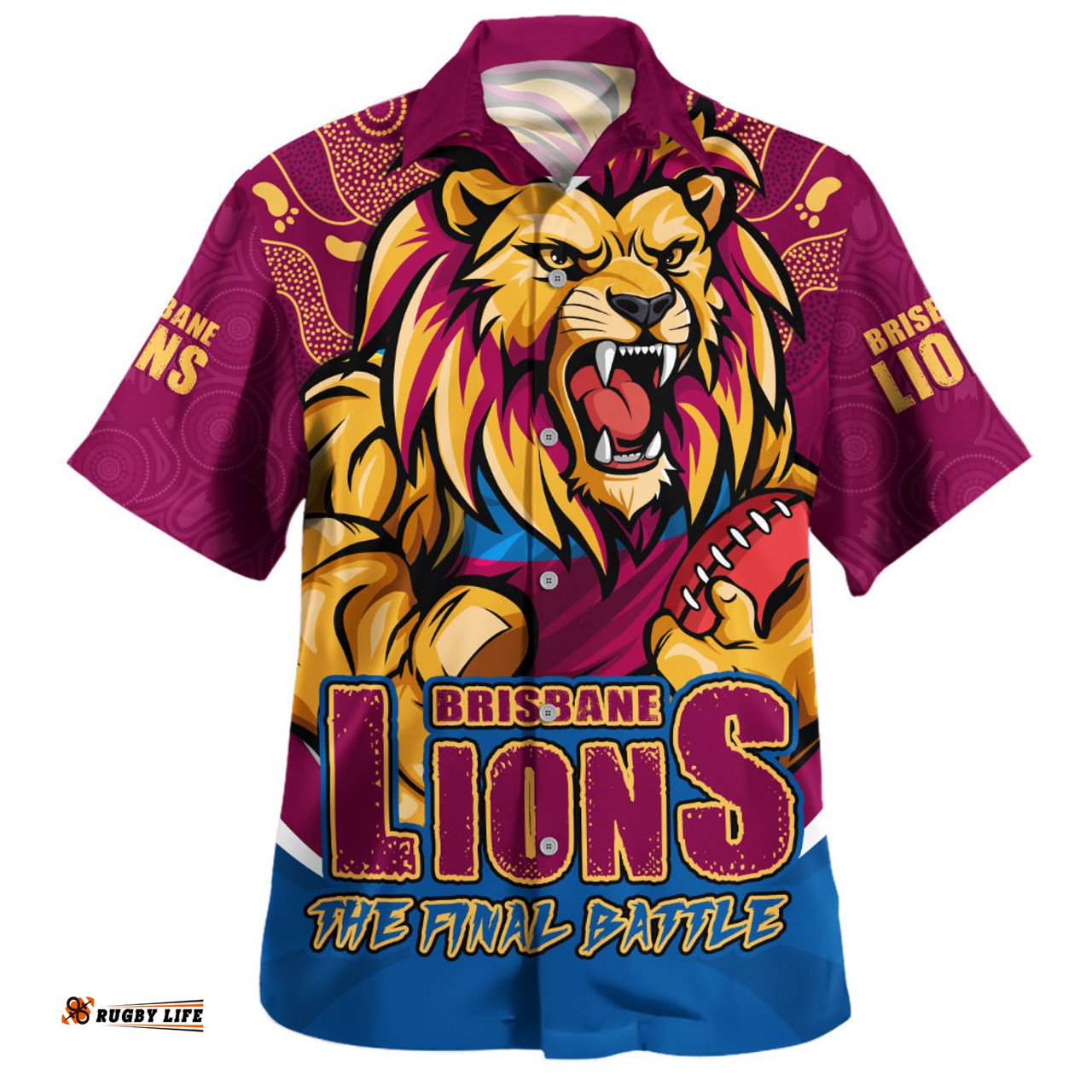 Amazing Aussie Brisbane Lions Final Clash Battle Edition Hawaiian Shirt