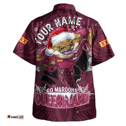 Amazing Aussie Cane Toads Christmas Custom Maroons Cane Toads Aboriginal Inspired Hawaiian Shirt