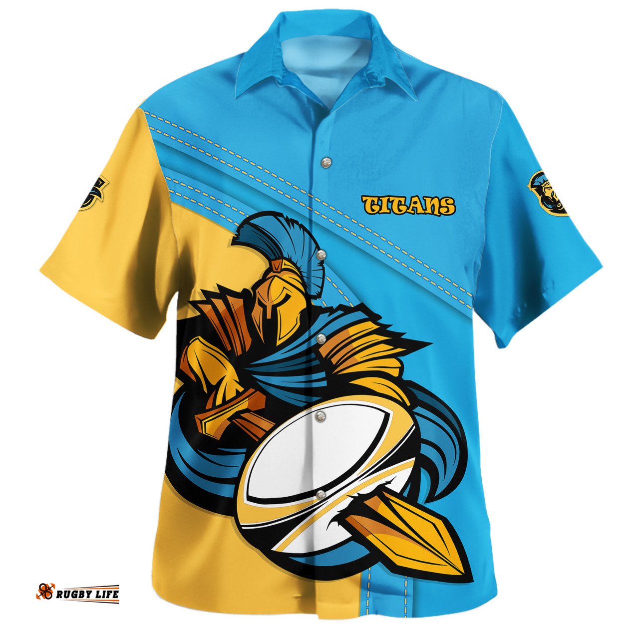 Amazing Aussie Gold Coast Titans Custom Team Of Us Die Hard Fan Supporters Hawaiian Shirt